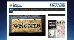 Desktop Screenshot of livesinrecovery.com